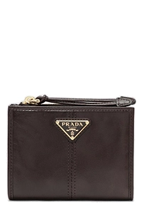 Prada Triangle-Logo Bi-Fold Wallet
