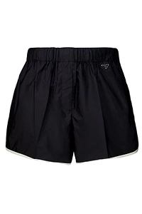 Prada Triangle-Logo Elasticated Waistband Shorts