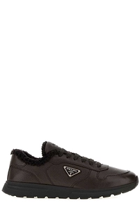 Prada Triangle-Logo Lace-Up Sneakers