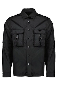 Prada Triangle-Logo Long-Sleeved Shirt