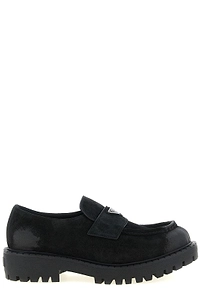 Prada Triangle-Logo Loafers