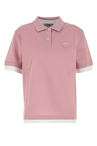 Prada Logo Detailed Short Sleeved Polo Shirt