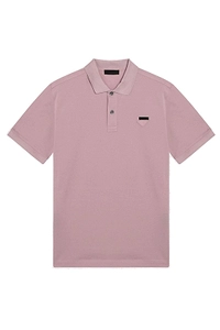 Prada Triangle-Logo Short-Sleeved Polo Shirt