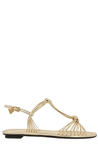 Prada Triangle-Logo Sandals