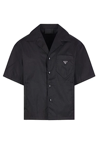 Prada Triangle-Logo Short-Sleeved Shirt