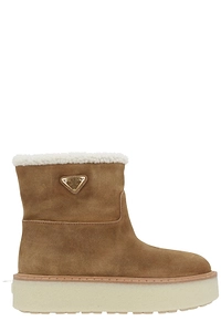 Prada Triangle-Logo Slip-On Boots
