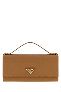Prada Triangle-Logo Top Handle Wallet