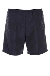 Prada Triangle-Logo Swim Shorts