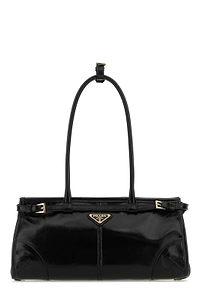 Prada Logo Plaque Medium Tote Bag