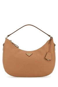 Prada Triangle-Logo Zipped Handbag