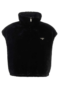 Prada Triangle-Logo Zipped Gilet