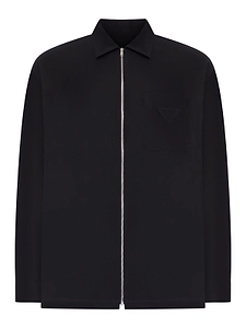 Prada Zip-Up Straight Hem Overshirt