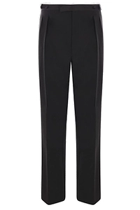 Prada Triangle-Patch Pleated Trousers