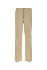 Prada Triangle-Patch Pleated Trousers
