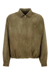 Prada Triangle-Patch Zipped Jacket