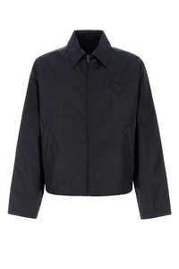 Prada Triangle-Patch Zipped Jacket