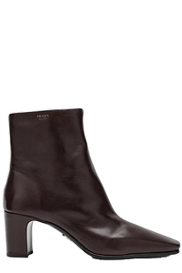 Prada Tronchetti Block Heel Ankle Boots