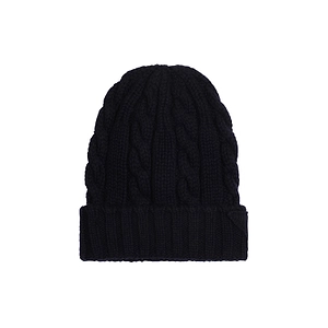 Prada Turn-Up Brim Knitted Beanie