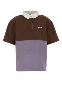 Prada Two-Toned Short Sleeved Polo Shirt