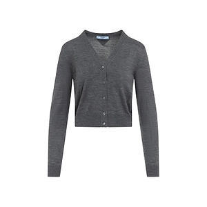 Prada V-Neck Button-Up Cardigan