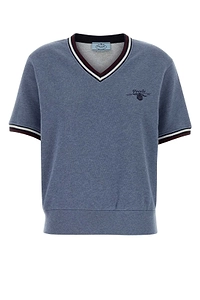 Prada V-Neck Short-Sleeved Jumper