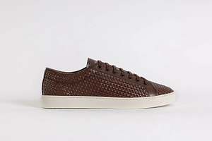 Prada Woven Low-Top Sneakers