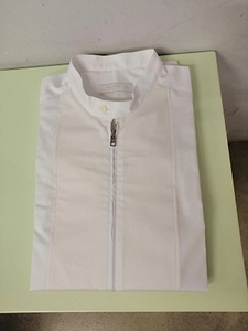 Prada Zip-Front Stand Collar Shirt