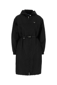 Prada Zip-Up Belted Coat