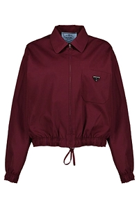 Prada Zip-Up Drawstring Jacket