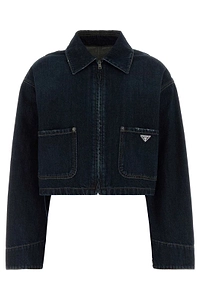 Prada Zip-Up Denim Jacket