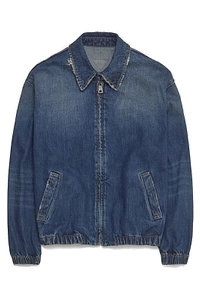 Prada Zip-Up Denim Jacket