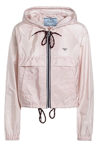 Prada Zip-Up Hooded Jacket