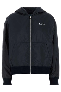 Prada Zip-Up Hooded Jacket