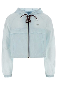 Prada Zip-Up Hooded Jacket