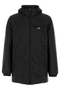 Prada Zip-Up Hooded Jacket