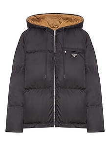 Prada Zip-Up Hooded Jacket