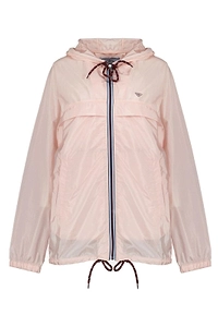 Prada Zip-Up Hooded Jacket