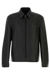 Prada Zip-Up Leather Jacket