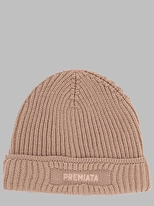 Premiata Ribbed Logo Beanie Hat