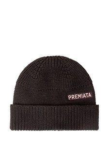 Premiata Ribbed Logo Beanie Hat