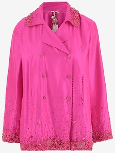 PÉRo Beaded Double-Breasted Blazer