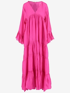 PÉRo Tiered Ruffled Maxi Dress