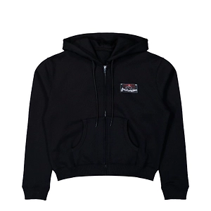 Prototypes Logo Patch Drawstring Zip-Up Hoodie