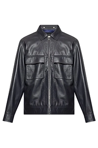 Ps Paul Smith Zip-Up Leather Jacket
