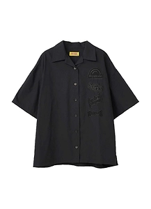 Guitar Girl Embroidered Oversized Shirt