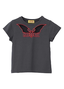 Bat Web Embroidery Chibi T-Shirt