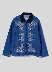 Bandana Embroidery Denim Jacket