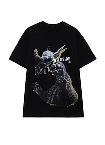 Wildside × Izumonster Mothra Vs Godzilla Live-Action T-Shirt