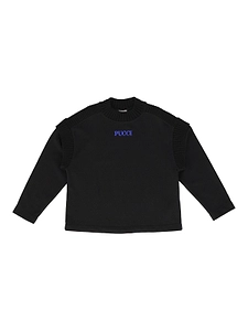Pucci Junior Logo-Embroidered High Neck Jumper