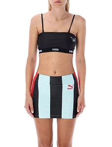 Puma X Dua Lipa Logo Embroidered Bralette Top